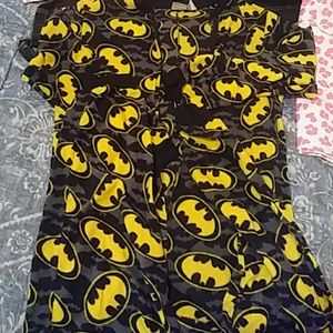 Batman zip up pajamas